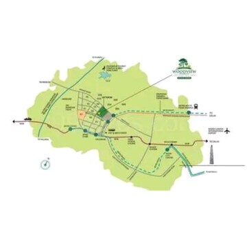  Plot – Map Location View at Orris Woodview Residencies, Sector 89 - for Sale
