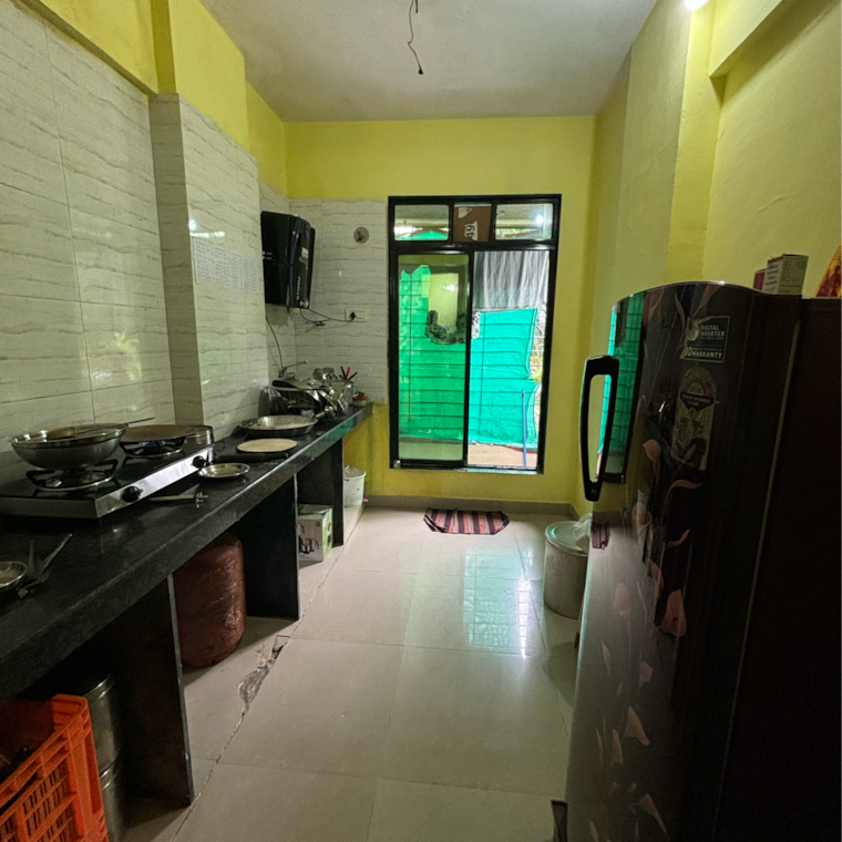 Kitchen, rukmini-garden 1 Bedroom 410 Sq.Ft. Apartment In Titwala Thane 9250989