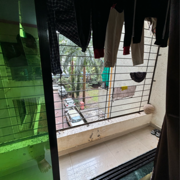 Balcony in 1 BHK Apartment at Rukmini Garden, Titwala – for Sale