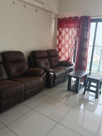 Living Room in 1 BHK Apartment at Duville Riverdale Heights, Kharadi – for Rent