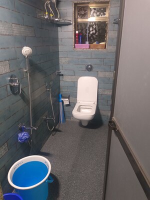 Bathroom in 2 BHK Apartment at Lokpuram CHS, Vasant Vihar – for Rent