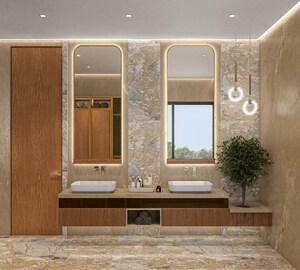 Washroom in 4 BHK Apartment at MJ 81 Aureate, Bandra West – for Rent