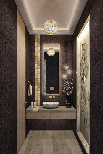 Bathroom in 4 BHK Apartment at MJ 81 Aureate, Bandra West – for Rent