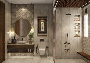 Bathroom in 4 BHK Apartment at MJ 81 Aureate, Bandra West – for Rent