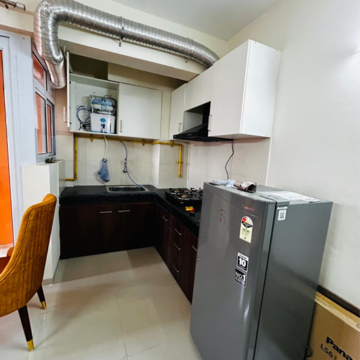 Kitchen in 1 BHK Apartment at Wave Dream Homes, Ram Nagar – for Rent