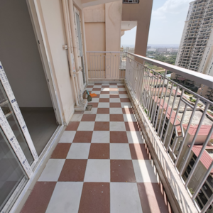 Balcony in 2 BHK Apartment at Shree Vardhman Green Court, Sector 90 – for Rent