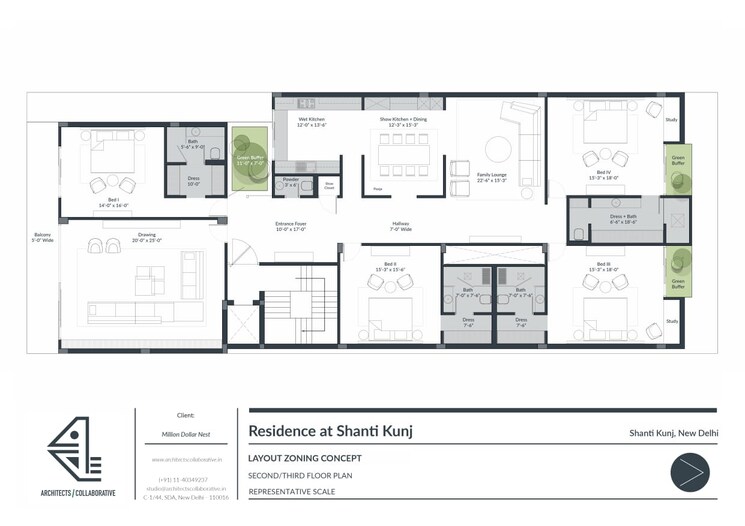 Floor Plan, shalimar-nest 4 Bedroom 4500 Sq.Ft. Apartment In Vasant Kunj Delhi 9251129