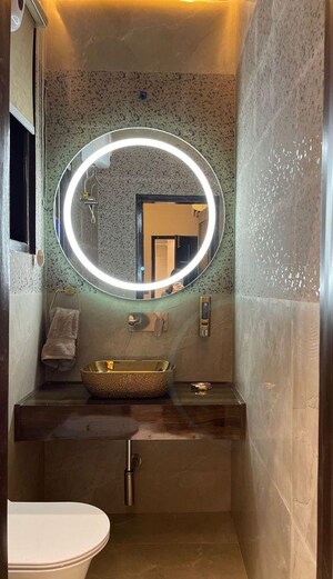 Bathroom in 1 BHK Builder Floor at Greater Kailash I – for Rent