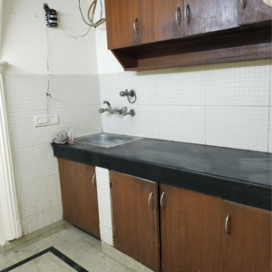 Kitchen in 2 BHK Builder Floor at Malviya Nagar – for Rent