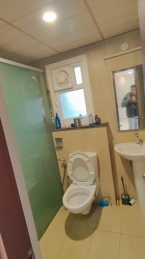 Bathroom in 2.5 BHK Apartment at Prestige High Fields, Gachibowli – for Rent