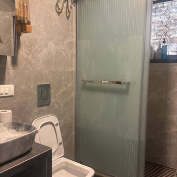 Bathroom in 2 BHK Apartment at Sankalp Apartment Bandra West, St. Peters Colony – for Rent