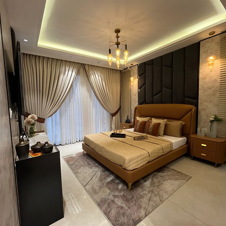 Living Room, urban-the-zirk 3 Bedroom 1750 Sq.Ft. Apartment In High Ground Zirakpur 9251359