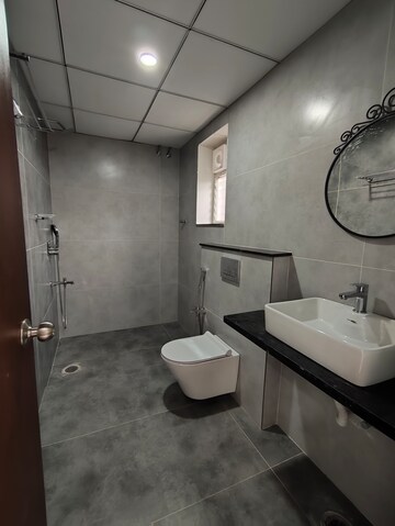 Bathroom in 3 BHK Builder Floor at Nallagandla – for Rent