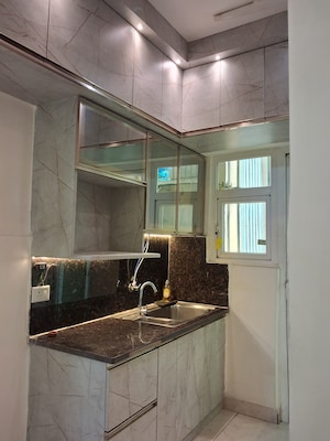 Staircase in 3 BHK Apartment at Gaurs Siddhartham, Siddharth Vihar – for Rent