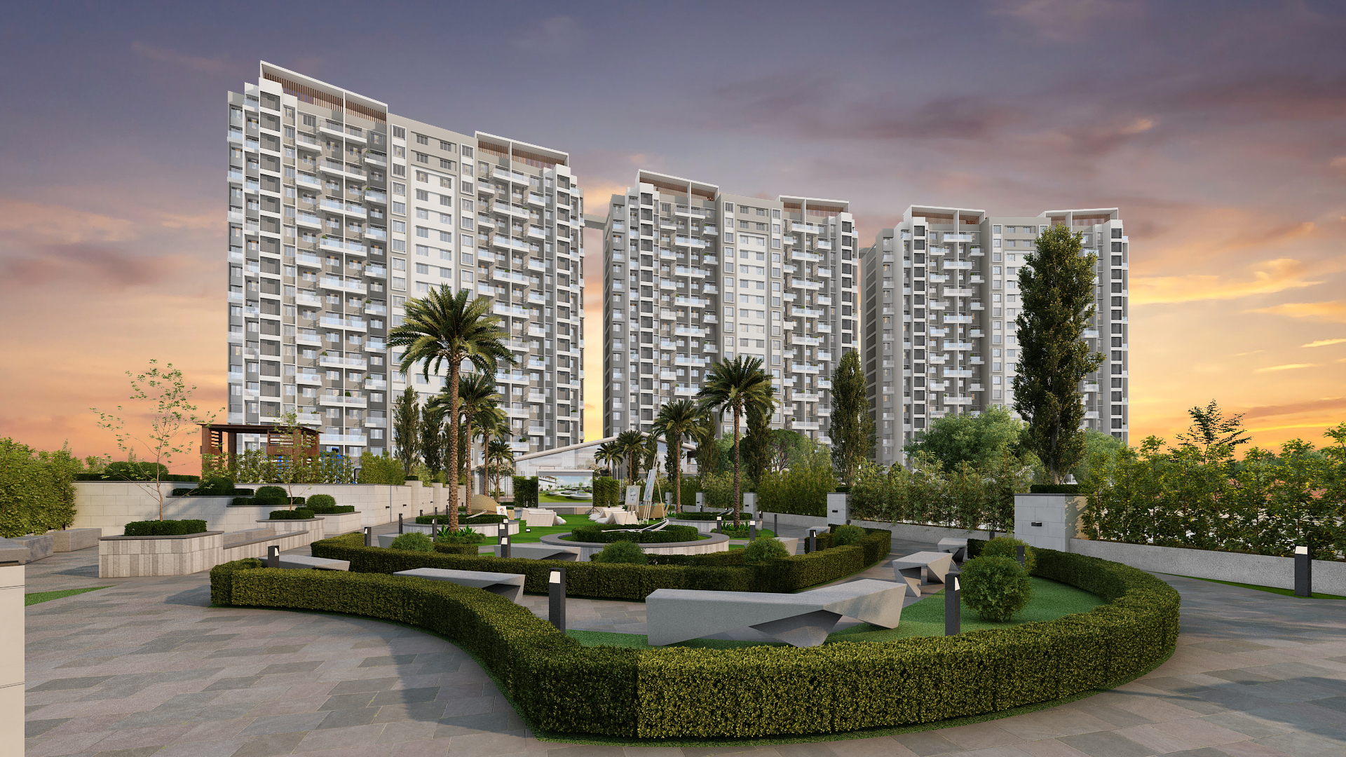 2 BHK + Pooja Room 1020 Sq.Ft. Apartment in Goel Ganga Serio