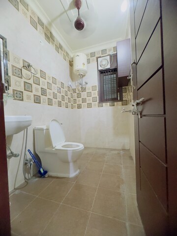 Bathroom in 1 BHK Builder Floor at Chattarpur – for Rent