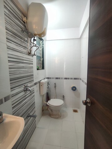 Bathroom in 1 BHK Apartment at Mahavir Kalpavruksha, Ghodbunder Road – for Rent