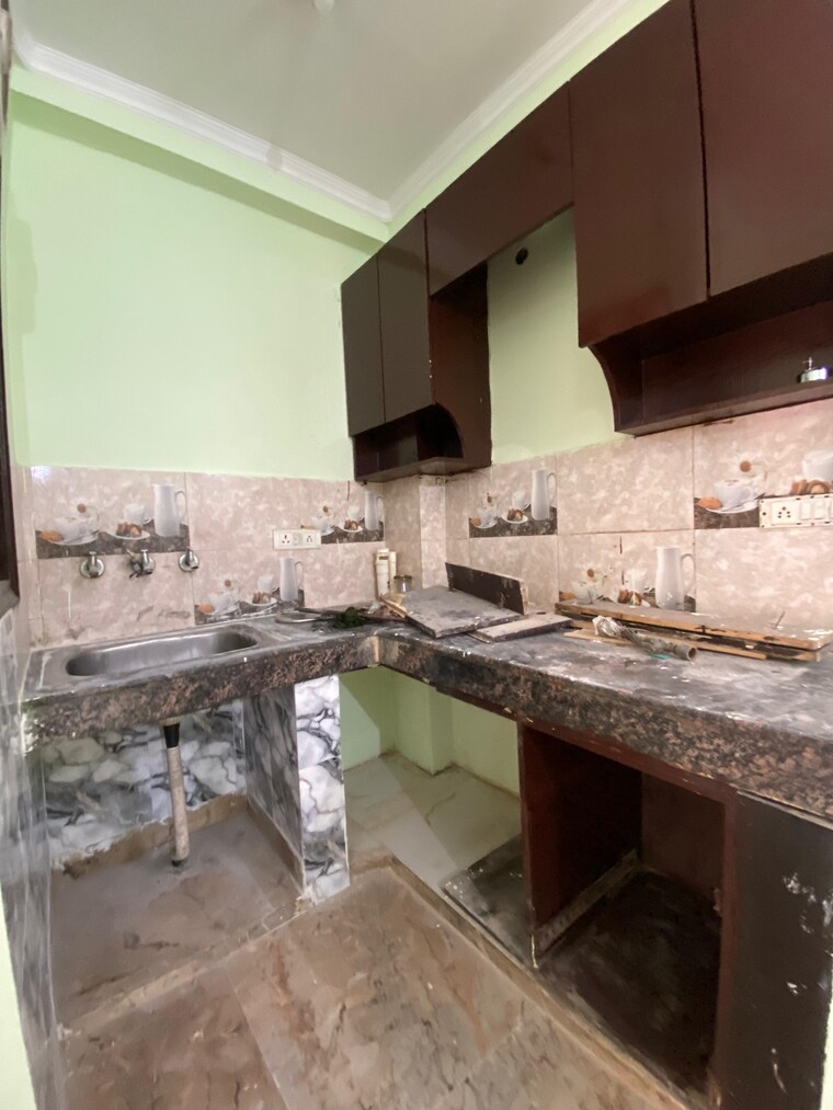Kitchen, risland-sky-mansion 1 Bedroom 450 Sq.Ft. Builder Floor In Chattarpur Delhi 9251811