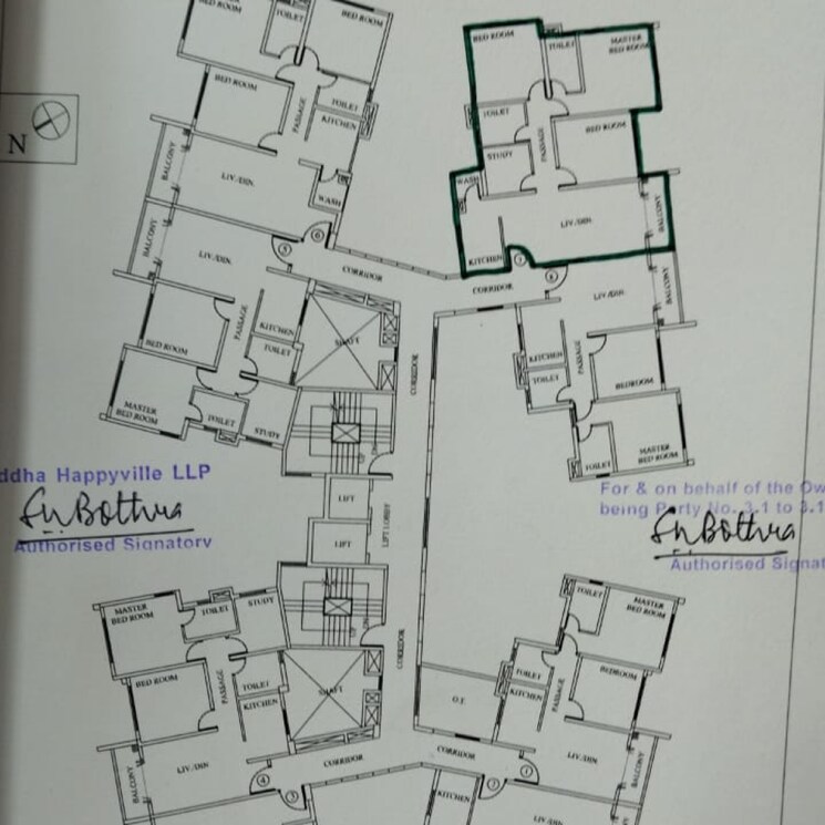 Other, siddha-happyville 3 Bedroom 1445 Sq.Ft. Apartment In Rajarhat New Town Kolkata 9251959