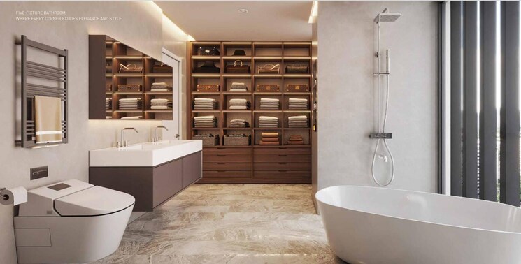 Bathroom, signature-global-titanium-spr 3.5 Bedroom 2780 Sq.Ft. Apartment In Sector 71 Gurgaon 9252138