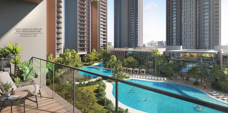 Balcony, signature-global-titanium-spr 3.5 Bedroom 2780 Sq.Ft. Apartment In Sector 71 Gurgaon 9252138