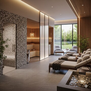 Living Room in 4 BHK Apartment at Sector 86 – for Sale