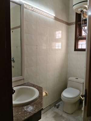 Bathroom in 4 BHK Builder Floor at Vasant Vihar – for Rent