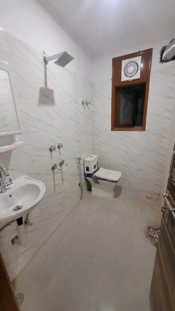 Bathroom in 1 BHK Builder Floor at Chattarpur – for Rent