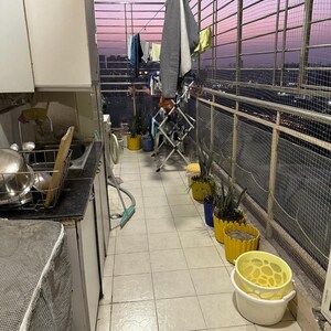 Balcony in 3.5 BHK Apartment at Gaur Sportswood, Sector 79 – for Rent