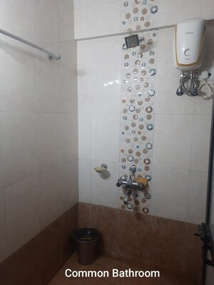 Attached Bathroom in 2 BHK Apartment at Parijat Gardens Marigold CHS, Kasarvadavali – for Rent