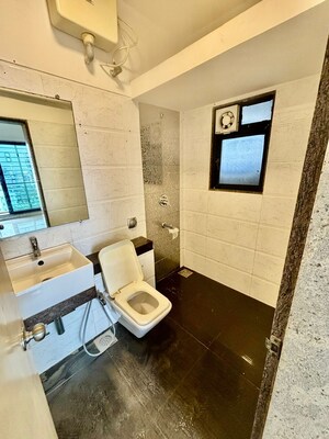Bathroom in 3 BHK Apartment at L Amour Apartment, Bandra West – for Rent