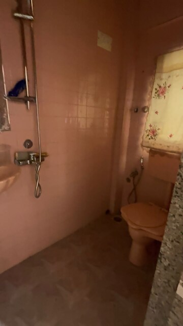 Bathroom in 1 BHK Apartment at Kopar Khairane – for Rent