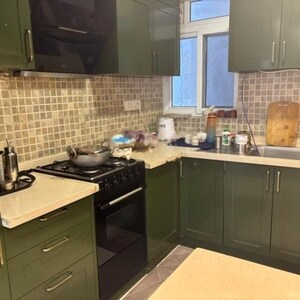 Kitchen in 3 BHK Apartment at SJR Blue Waters, Off Sarjapur Road – for Rent