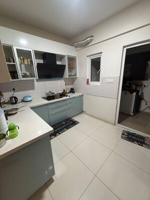 Kitchen in 3 BHK Apartment at Godrej Aqua, International Airport Road – for Rent