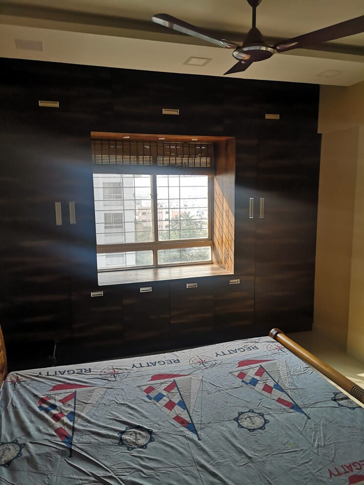 Bedroom, blue-berry 3 Bedroom 1400 Sq.Ft. Apartment In Kharadi Pune 9253105