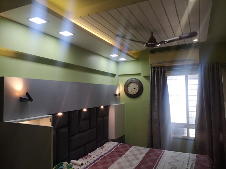 Master Bedroom, blue-berry 3 Bedroom 1400 Sq.Ft. Apartment In Kharadi Pune 9253105