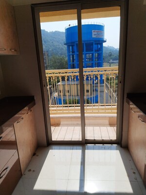 Balcony in 1 BHK Apartment at Rutu Towers, Ghodbunder Road – for Rent