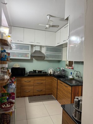 Kitchen in 3 BHK Apartment at Aparna Sarovar Grande, Nallagandla – for Rent