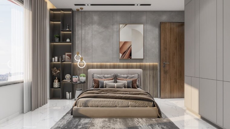 Bedroom, viman nagar 2 Bedroom 930 Sq.Ft. Apartment In Viman Nagar Pune 9253358