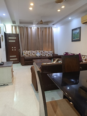 Living Room in 3.5 BHK Independent House at Maharani Bagh – for Sale