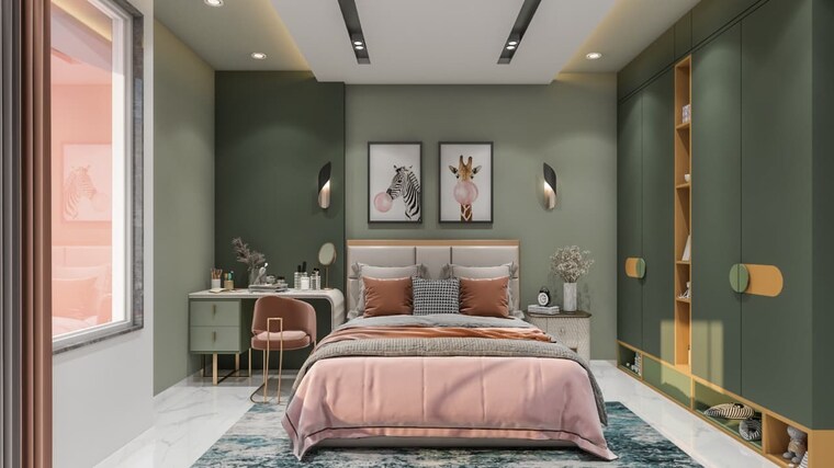 Bedroom, viman nagar 2 Bedroom 1010 Sq.Ft. Apartment In Viman Nagar Pune 9253479