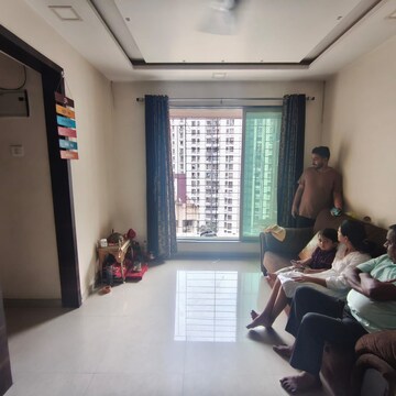 Living Room in 1 BHK Apartment at Mahavir Kalpavruksha, Ghodbunder Road – for Rent