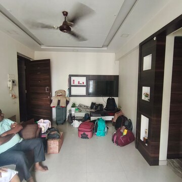 Living Room in 1 BHK Apartment at Mahavir Kalpavruksha, Ghodbunder Road – for Rent