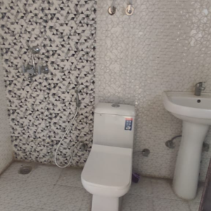 Bathroom in 3 BHK Apartment at Divyansh Orion Homes, Mahurali – for Rent