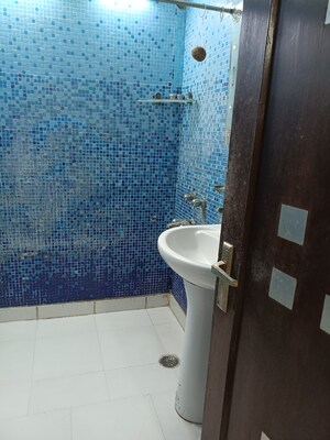 Bathroom in 3 BHK Builder Floor at Sukhdev Vihar – for Rent