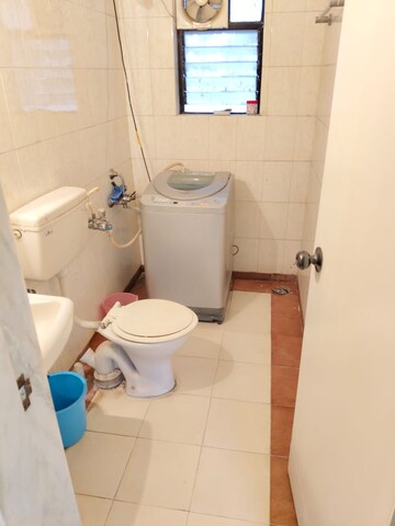 Bathroom in 3 BHK Apartment at Twin Towers Apartment, Aundh – for Rent