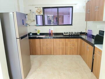 Kitchen in 3 BHK Apartment at Twin Towers Apartment, Aundh – for Rent