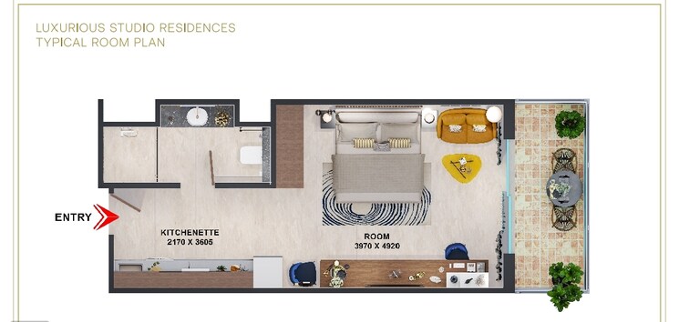 Floor Plan, sector 79 1 Bedroom 650 Sq.Ft. Apartment In Sector 79 Faridabad 9253996