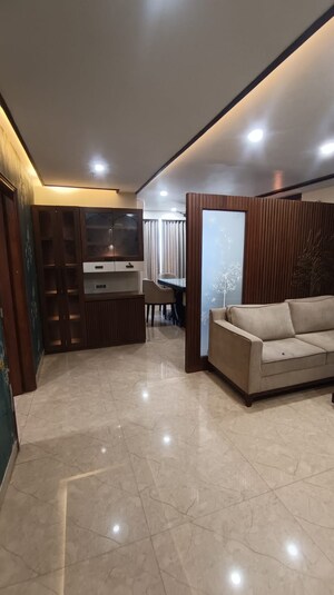 Living Room in 3 BHK Apartment at Vaishali Nagar – for Rent