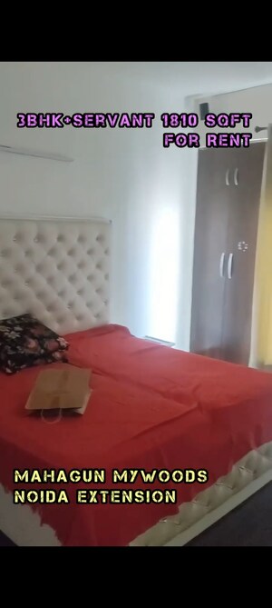 Bedroom in 3.5 BHK Apartment at Mahagun Mywoods, Sector 16c Greater Noida – for Rent